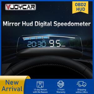 Vjoycar 2023 업데이트 HUD 미러 M41 Plus 헤드업 디스플레이 OBD2 속도 프로젝터 수온. RPM KM/H MPH 전압