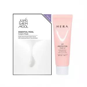 정샘물 마스크 시트팩 1매+헤라 UV프로텍터 톤업 SPF50+/PA++++ 40ml