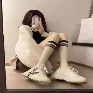 롱삭스 스트라이프 니삭스 스쿨룩 긴양말