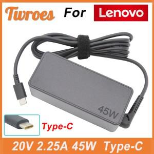 레노버 AC 노트북 충전기용 USB C 타입 크롬북 c330 00HM666 시리즈 씽크패드 T480 요가 720S-13IKB 720S-1