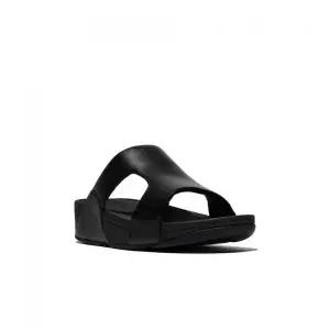 FITFLOP 여성 루루 레더 H-바 슬라이드 - 올 블랙 (FT64K2D115) 257629