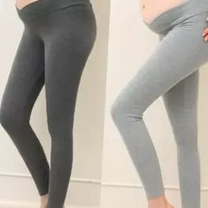 임산부 V라인 로우웨스트 레깅스 임신부 쫄바지 요가복