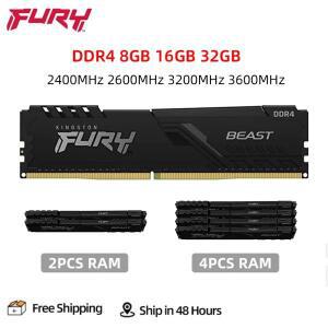 킹스턴 퓨리 비스트 4 8GB 2666 데스크톱 메모리 288핀 1.2V DIMM PC4-19200 RAM