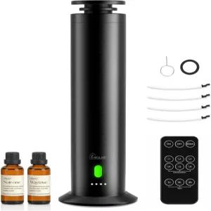 호텔 컬렉션 머신 1500평방피트 USB 플러그인 및 충전식 원격 위스퍼 콰이어트 알루미늄 워터리스 에센셜 -