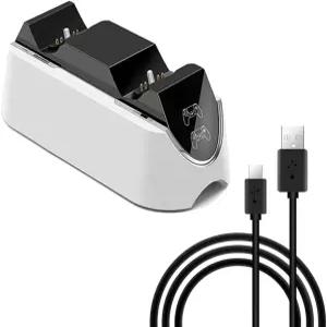 듀얼 USB 핸들 고속 충전 도크 스테이션 스탠드 충전기 게임패드 컨트롤러 조이스틱 비디오 게임