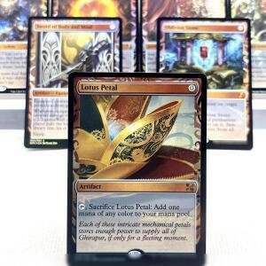 MPS FOIL2-02  플레이용 TCG 카드 마법의 프록시 솔 링 연꽃 망각의 돌 초평면 렌즈 유독한 수집