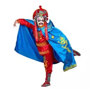중국 격변 마스트 학예회 복장 피규어 가면 메이크업 경극 의상 변검 공연