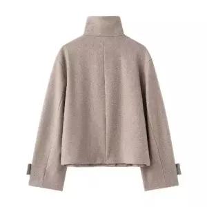 마요 모직 가을 코트 슬림핏 여성모직코트 상의 UNO3