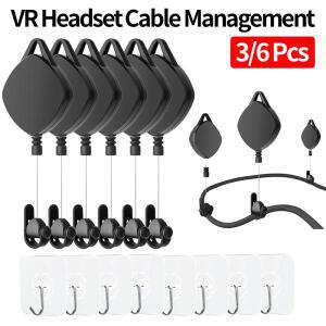사일런트 VR 케이블  헬멧 오큘러스 퀘스트 2 피코 PS 정리함 자동 시스템