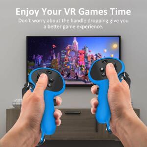 메타 퀘스트 프로 컨트롤러 그립 실리콘 커버 땀  드롭 조절  VR 헤드셋 액세서리