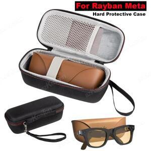 Rayban Meta 스마트 안경용 하드 보호 케이스 Wayfarer/Skyler/Headliner 여행용 휴대용 와 가능