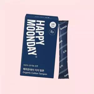해피문데이 유기농 순면 이지 탐폰 슈퍼 8개입 4613013