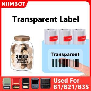 Niimbot 투명 스티커 라벨 프린터 휴대용 열 방수 B1/B21  인쇄
