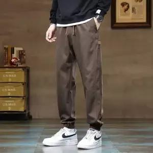 팬츠 남성용 실크 가을 겨울 캐주얼 하의 트렌드 조거 트레이닝 MODU3