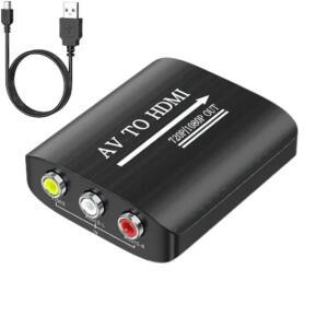 HD  AV-HDMI 컴포지트 어댑터 변환기USB 케이블 포함 N64 Wii PS1/2/3 Xbox One SNES 등을 위한 CVBS AV