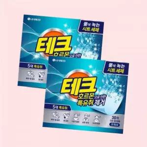 테크 (세탁세제)테크 특유취 녹는시트세제 프레쉬 30매 2개 4530329