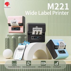 3인치 블루투스 라벨 메이커 기계 M221 바코드 주소 로고 용 Brcode 프린터 중소기업  오피스 메일 링 스티