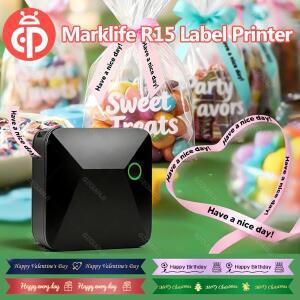 Marklife R15 열전사 프린터  라벨 용지 선물  꽃다발 DIY용 고급 장 패브릭 틴 리본