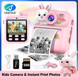 58mm 열전사 프린터 Kis 디지털 카메라 HD 즉석 인쇄 사진  녹화 기계  선물용 32G SDCard
