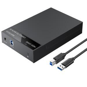 RSHTECH 외장 USB 3.0 SATA 하드 드라이브 인클로저 데이터  6Gbps HDD 캐디 휴대용 디스크 케이스 2.5/3.5