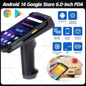 PDA 휴대용 터미널 Google NFC 8 코어 6.0 인치 Android14 WIFI 4G 장착 된 1D/2D 바코드 스캐너 데이터