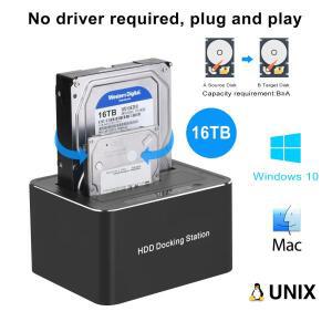 USB3.0 to SATA 듀얼베이 하드 드라이브 도킹 스테이션 어댑터 2.5/3.5인치 SSD 디스크 케이스 HDD 박스 인