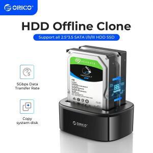 ORICO 2베이 하드 드라이브 도킹 스테이션오프라인 클론 기능 포함 USB 3.0 to SATA 2.5/3.5인치 SSD HDD