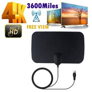 휴대용 실내 디지털 4K TV 안테나 차량 1080P 야외 수신기 RV 스마트 부스터 신호 HD