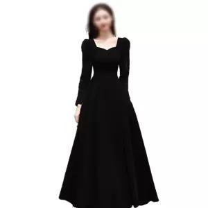 빅사이즈 드레스 생일파티 치마 플레어 연주회 긴 공주원피스 롱원피스