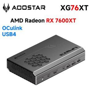 AOOSTAR XG76XT EGPU 그래픽 카드 RX 7600XT 8GB GDDR6 RDNA3 아키텍처 2300MHz PCIe4.0x4 USB4 OCulink PC