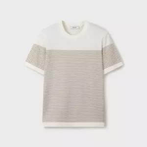 [롯데백화점]에디션 26년 여름 리넨터치 스트라이프 크루넥 워셔블 니트 2color NEG2ER1933