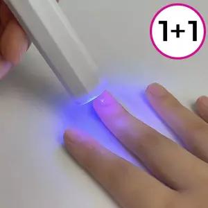 젤네일 램프 경화기 미니 휴대용 usb 핀큐어 건조기 네일아트 기계 1+1
