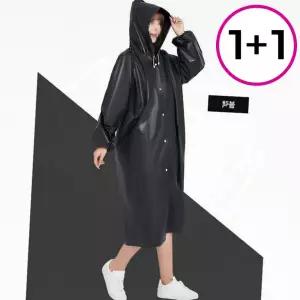 EVA 배달 우비 비옷 오토바이 자전거 킥보드 롱기장 야외 판초의 낚시 1+1