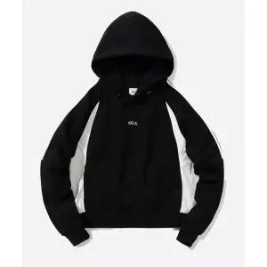 매장정품 예일 YALE [ONEMILE WEAR] 페브릭 믹스 크루넥 후드 블랙 YD09HD1525BK 744014