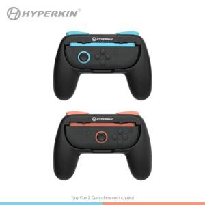 Accessory: HyperkinPro Handle Attachment Set 2 PC (Black) Switch Joy-Cons for Nintendo