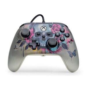 PowerA Advantage Plus Wired Controller for Xbox officially Series Windows & height works mappable XS thumbsticks, PC with adjustable and 10/11 buttons, Gloom, effect, - Bloom One licensed, hall