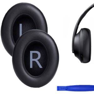 BOSE 700 / NC700 무선 헤드폰용 ADHIPER 교체 이어 패드 단백질 가죽 쿠션 메모리 폼이 장착된 헤드폰 패드(블랙) hRM