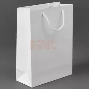 ( )종이 쇼핑백 20x28cm 화이트 소형종이가방 크라프트무지쇼핑백