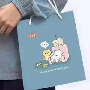 ( )쇼핑백 FP16A 1 10개 1세트 캐릭터종이가방 종이쇼핑백 디자인쇼핑백