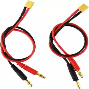 올리인 RC 배터리 충전 XT30 4.0mm 바나나 플러그 16AWG 30cm 11.8인치 헬리콥터 쿼드콥터 리포 케이블