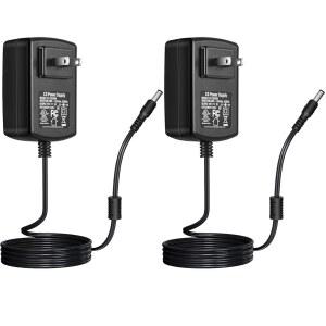 [UL 인증] 2팩 12V 2A 전원 목록 어댑터 IP X LED NVR, 5.5MM U2013 어댑터, IR, ROHS용 DVR, 카메라, UL, FCC, 플러그, 공급 2.1MM 라우터 AC-DC