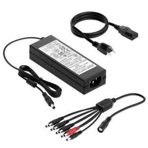 ANNKE 12V 5A 카메라 전원 어댑터, 호환 CCTV /DVR /NVR 컨버터, /카메라 스트립 스플리터 케이블, 100-240V AC-DC 가능 시스템, 조명과 장비, 브랜드 LED 5.5 2.1MM 플러그, 대부분의 9방향