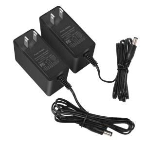 SMOTECQ 12V 2A 전원 공급 AC FCC 충전기, 카메라, 획득 100-240V 컨버터, X 2팩, 모니터, 24W 5.5MM 스트립 펌프, AC-DC 플러그, 2.1MM 조명용 인증 LED CCTV 유방 어댑터 변압기