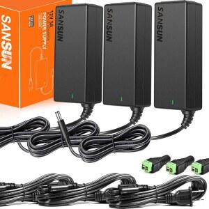12V 5A 전원 공급 장치, AC 어댑터 모니터, 라이트용 LED DC12V 스트립 5.5X2.1MM CCTV(3팩) 외장 60W 잭 ~ 드라이버 카메라, 컨버터, 감시 HDD, 120V 트랜스포머,
