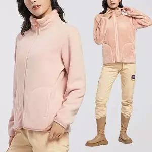 남녀공용 양면 뽀글이 후리스집업 보아털 방한 자켓-WD65290