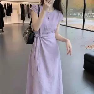 [아리엘스타일]라벤더원피스 허리리본 데일리원피스 포에뷰원피스