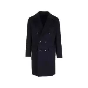 Al Duca D’Aosta 1902 더블 브레스티드 캐시미어 미디 코트 MIRCOUC091Z TP455072298