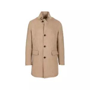 Al Duca D’Aosta 1902 버클 칼라 나테 코트 U499 TP455087776