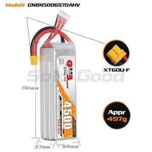 GAONENG GNB 4500mAh HV 6S 70C 22.8V XT60 T 플러그 리포 배터리 T-Rex RC 비행기 멀티콥터 보트 취미
