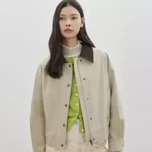 [롯데백화점]씨씨콜렉트 코듀로이 카라 코튼 크롭 점퍼 C261MSJ003
